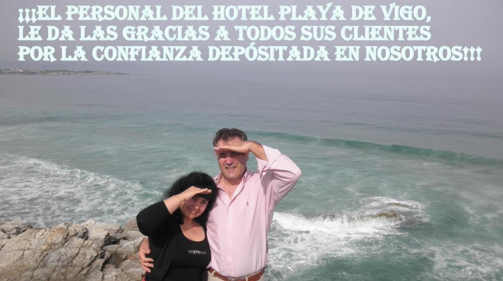 Hotel Playa Samil Vigo Bagian luar foto